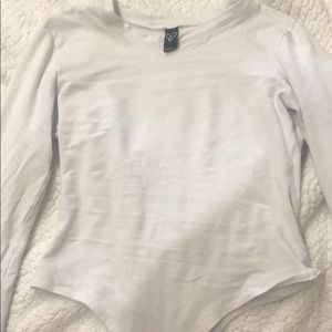 White Long Sleeve Body Suit